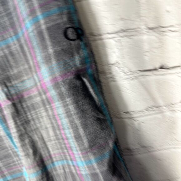 OP Ocean Pacific Gray Plaid Utility Shorts  Mens Size 34 Bermuda Style  OM3852A - Picture 3 of 9